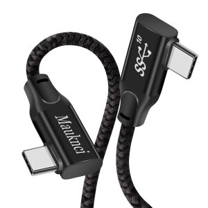 Mauknci Type C to Type C �P�[�u�� L�� PD�Ή� 100W/5A ���}���[�d USB3.1 Gen2 �^�C�vc �P�[�u�� E-Mark�`�b�v���� 80cm