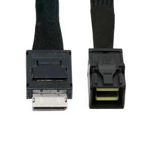 OCuLink PCIe 4.0 PCI-Express SFF-8611 4i - SFF-8643 �f�[�^�A�N�e�B�u�P�[�u���ieGPU SSD �O�t���O���t�B�b�N�J�[�h�p�A50cm�j