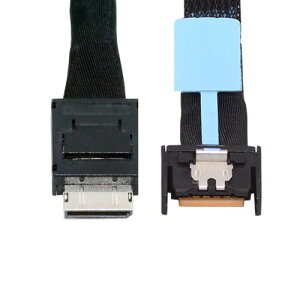 PCI-E 5.0 Mini Cool Edge IO MCIO PCI-E 4i 38�s�� �I�X - SFF-8611 Oculink 4X �G�N�X�e���_�[�P�[�u�� eGPU SSD �O�t���O���t�B�b�N�J�[�h�p 50cm