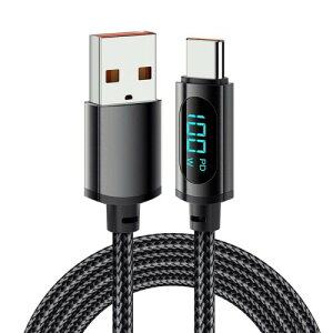 YFFSFDC USB Type CP[u 1m o̓XN[\ USB CP[u 100W 7A }[d PDΉ f[^] X}[g`bv A~O ϋviC҂ typec usbP[u MacBook iPad Air/P
