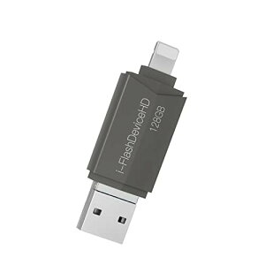 (Apple MFiF) 128G Lightning to USB3.0 tbVhCu [XeBbN dbXg[W ThCu iPhone/iPad/iPodobNAbv[XeBbN }CNAndroidgѓdb PC/TV/