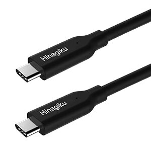 Hinagiku USB-C to USB-C P[uAUSB 3.2 Gen 2A]x (10Gbps)A}[dAPower DeliveryAeMarker`bvA5AdA_炩TPEfށA24-AWGA4K@ɑΉ(3840x2160)A݊ (Apple/Samsung/Google/S