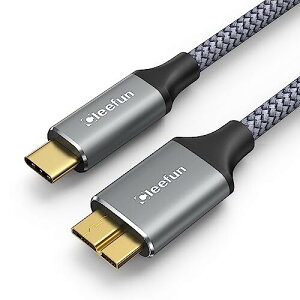 CLEEFUN USB C to Micro B P[u 2m USB 3.1 10Gbps f[^] Type C to Micro B ϊP[u 2[g USB C OthddP[u }CNBϊP[u OtHDD/SSD n[hhCu/Macbook(Pro)/J