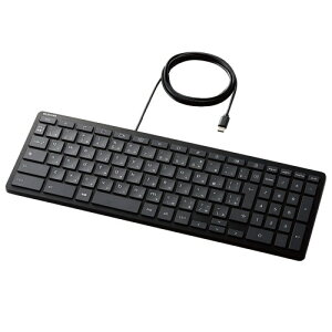 �G���R�� �L�[�{�[�h �L�� Works With Chromebook�F�؎擾 �p���^�O���t�� USB Type-C�R�l�N�^ �R�� �u���b�N TK-CB01UPKBK