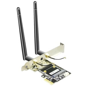 GLOTRENDS WA02 Mini PCIe - PCIe X1 WiFiA_v^An[tnCMini PCIe WiFi 4/5/6/6e/Coral TPU W[pA3.5 dBi SMAAeit