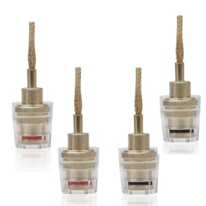 YFFSFDC �o�i�i�v���O�ϊ��R�l�N�^ 4mm �X�s�[�J�[�P�[�u�� �R�l�N�^�[ �I�[�f�B�I�W���b�N�R�l�N�^�[ �X�s�[�J�[�P�[�u���p �i2�y�A�j