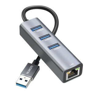 USB LAN ϊA_v^[ NUIKOTI LLANA_v^[ 1000Mbps RJ45 MKrbg USB3.0*3g 5Gbpsf[^ ] ΉWindows10/8.1/Linux/Mac/Surface Pro/Chromebook