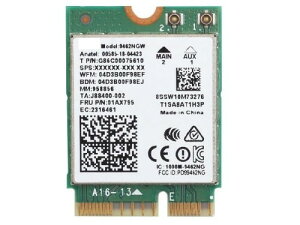 Laptopdiyparts Ce Wireless-AC 9462 9462NGW Cnvio M.2 2230 Wlan BT5.1 Wifi Card for Windows 11 64-bit Windows 10 64-bit Linux