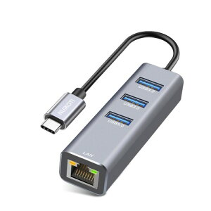 USB-C LANϊA_v^[ NUIKOTI LLANA_v^[1000Mbps 1GbpsʐM USB3.0|[g 5Gbpsf[^] Switch Type C LLANϊA_v^[AΉMacBook Pro/Air 2021/20/19, iPad Pro 2021, Chromebook, XPS