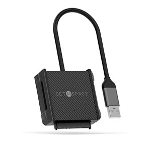 SETMSPACE SATA USB3.0ϊP[u 2.5C`n[hfBXNhCu HDD SSD SATA USB ϊP[u5Gbps  PCAPCA~jPCAMacbookAm[gPCȂ̃foCXɎgp2.5 C` VRی