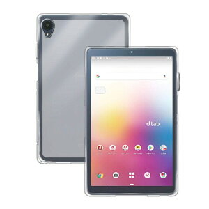 NTT docomo dtab/Media Pad �P�[�X �N���A ���� TPU�f�� �ی�J�o�[�V�^ ���y�� �ɔ������h�~ (�N���ATPU�P�[�X, dtab Compact d-42A)