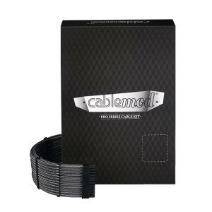 CableMod C-Series Pro ModMesh Sleeved 12V-2x6 12VHPWR Dual StealthSense Cable Kit for Corsair Type 5 RMX Shift (Carbon)