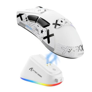 ATTACK SHARK V3PRO �Q�[�~���O�}�E�X 3���[�h���C�����X/ �L��/2.4G�ڑ� 65g�y�ʃ}�E�X PAW3311�Z���T�[ BK52820 MCU �E�����p�J�[�u�h RGB�}�O�l�b�g�[�d�X�^���h �G���S�m�~�N�X�݌vDPI25000 50���x��