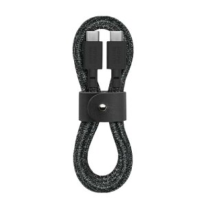NATIVE UNION lCeBujI Belt Cable USB-C to USB-C 1.2m f[^ USB PD p[fo[ }[dP[u (MFiF) iPhone 16, 16 Plus, 16 Pro, 16 Pro Max, iPad Pro, iPad Air, Galaxy S24, Flip 6, Fold 6, Switc