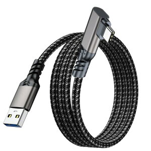USB Type C �P�[�u�� L�� 1.5M 3A�}���[�d 10Gbps�����f�[�^�]�� USB3.2 Gen2 USB-A to USB-C �����[�d ���ϋv�i�C�����҂� USB-C�@��Ή�