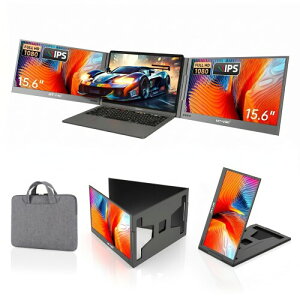 MT-VIKI 15.6�C���` �m�[�g�p�\�R���p �f���A�����j�^�[ �g���X�N���[���A3��ʑΉ��AFHD IPS�𑜓x�A�P�[�u��1�{�Őڑ��A�܂肽���ݎ��AWindows/Mac�Ή�