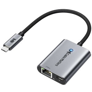 Cable Matters USB-C 2.5G �L��LAN�A�_�v�^�[ (2.5Gbps �� 140W�[�d�Ή�) 2-IN-1 USB-C LAN�ϊ��A�_�v�^�[�A�^�C�vC �C�[�T�l�b�g Thunderbolt 4/5�EUSB4�Ή� MacBook/PC/�^�u���b�g�p