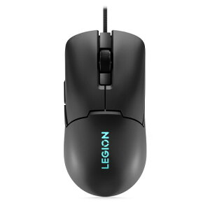 Lenovo Legion M300s RGB �L���Q�[�~���O�}�E�X - 8,000 DPI �����\�Z���T�[ 6�̃v���O�����\�ȃ{�^�� & 2,000����̃N���b�N�̑ϋv�� �œK�����ꂽ���K�� (�u���b�N)