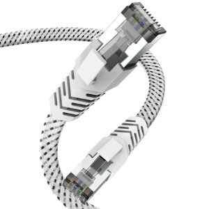 LANP[u CAT8 1m bV tbg JeS[8 P[u Ankuly 40Gbps/2000MHz FTP CAT8 C[TlbgP[u ܐ܂h~ V[h T[o[ Ɨl Ɩ(1m zCg)