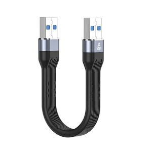 YC° CY 10Gbps USB 3.1 Type A �I�X - USB3.0 Type A �I�X ���� �t���b�g �X���� FPC �f�[�^�P�[�u�� 13cm �m�[�g�p�\�R�� �f�X�N�g�b�v�p