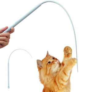 猫 おもちゃ ネズミのしっぽ 猫じゃらし シリコン製 猫の杖 柔らかい猫のおもちゃ 釣り竿 取り外し可能 しっぽ 運動不足 ストレス解消 猫用遊具 猫用おもちゃ 成猫用 子猫用 ペット用品