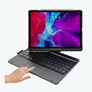 2024/2025年 iPad Air 11 インチ (M3/M2) キーボード ケース 360度回転 タッチパッド付き iPad Air 第5/4世代 10.9 インチ iPadPro11 第4/3/2/1世代 キーボード付き カバー 折畳 一体型 バックライト付き マ