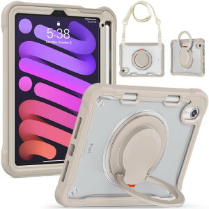 360°] iPad Mini 6 Mini 7 P[X ]O iPad Mini 6 8.3C`/ iPad mini A17 Pro P[X wʃJo[ | ߉\ V_[Xgbvt ^ y yz_[tCJ