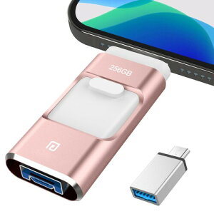 4in1 iPhone�Ή� USB������ 256GB ���� �o�b�N�A�b�v iPad�Ή� usb�������[ �X���C�h�� iOS/Type-C/USB/Micro USB����