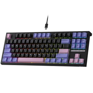 RK ROYAL KLUDGE C87 HE ���s�b�h�g���K�[ �Q�[�~���O�L�[�{�[�h�A87�L�[ TKL �L�� RGB ���J�j�J���L�[�{�[�h�A�z�[�����ʎ��C�X�C�b�`�L�[�{�[�h�A�A�N�`���G�[�V�����|�C���g�����\�A8K Hz