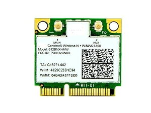 Laptopdiyparts Ce Centrino Wireless-N + WiMAX 6150 Single Band 802.11b/g/n 300Mbps +Wimax PCIe Mini half J[h 612BNXHMW