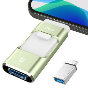 4in1 iPhone USB 256GB  obNAbv iPadΉ usb[ eʕs XCh iOS/Type-C/usb/Micro usb OtUSB X}z ʐ^f[^ۑ Phone/PC/Macbook/iPadΉ sN Phone16/ 15 Pro
