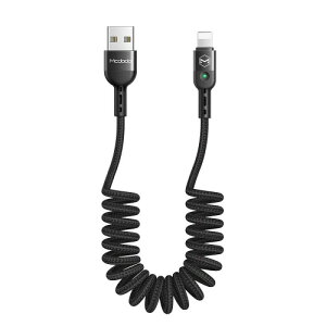 Mcdodo USB�P�[�u�� �J�[���R�[�h �i�C�����҂� LED���C�g�t��1.8m�P�[�u�� iPhone/iPad/iPod �Ή� (1.8m, IOS �Ή�)