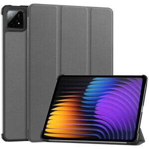 Gosento For Xiaomi Pad 7/Xiaomi Pad 7 Pro �P�[�X �X�^���h�@�\�t�� �J���O�ܔ��^�X�^���h�P�[�X PU���U�[ Xiaomi Pad7/Xiaomi Pad7 Pro �J�o�[ (�O���[�j