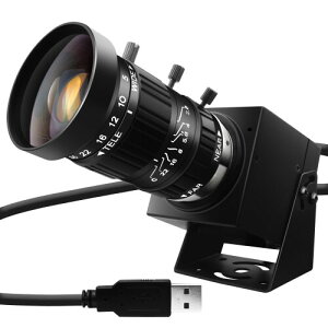 ELP 1080P 120fps �}�j���A���Y�[���E�F�u�J����1200����f5-50mm�Ϗœ_Web���߂�R���s���[�^�[�p12MP����UVC USB2.0 PC�J�����f�X�N�g�b�v�R���s���[�^�[�p�Y�Ɨp�Z�L�����e�B�J����10�{�Y�[��