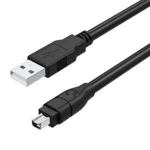 USB-IEEE1394�ϊ��P�[�u�� Sony DCR-TRV75E�Ή� i.LINK FireWire DV�P�[�u�� 4�s���I�X?USB-A�I�X 1.8m/5.9FT DV�J���� �f�[�^�]���p �݊��P�[�u��