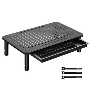 BONTEC ���j�^�[�X�^���h �����o���t�� 3�i�K�������� 100�E120�E140mm �ω׏d20kg ���b�V���V�� �m�[�gPC�E�v�����^�[�Ή�