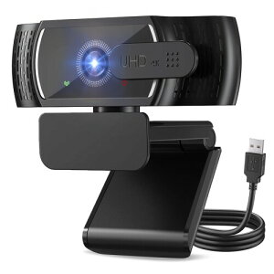 ZAIDER web�J���� 4K �E�F�u�J���� PC�J���� �v���C�o�V�[�ی�J�o�[�t�� 2�̃}�C�N���� �O�r�Ή� �L�p �p�x���� �N���b�v�� USB-A�ڑ� �O�t���J���� �X�g���[�~���O/Skype/YouTube/Zoom�Ή� ��