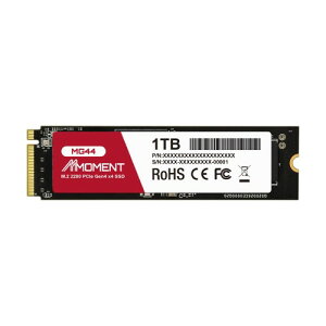 MMOEMNT MG44 PCIe 4.0 NVMe SSD 1TB M.2 2280 �����^�X�g���[�W �ő�Ǎ�7200MB/s