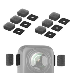 HAUUFENN 360 X5/X4/X3 �Ή� �}�C�N���h�J�o�[ 6�Z�b�g�b360 X4 �A�N�Z�T���[ �m�C�Y�ጸ�X�|���W�b�}�C�N�J�o�[ �h���b360�J�����p �A�N�Z�T���[