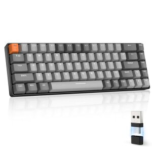 MAGIC-REFINER x ZIYOU LANG Bluetooth���C�����X �Q�[�~���O�L�[�{�[�h ���� ���^ �Ԏ�K68�L�[�{�[�h2.4GHZ USB�ڑ� �e���L�[���X Windows Mac iPad iOS Android Surface �Ή� �ݑ�Ζ� ���{������� �Z�p��K