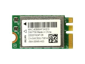 Dell Wireless 1708 (DW1708) CXLAN Half-Mini J[h (802.11b/g/n WLAN + Bluetooth 4.0Ή) BCM943142Y/BCM43142