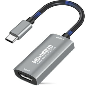 �L���v�`���[�{�[�h Switch�Ή� USB 3.0 HDMI to USB C �r�f�I �L���v�`�� �J�[�h 4K@60Hz����1080P60fps�^�� �Q�[��/�r�f�I�^��/���C�u�z�M�p�L���v�`���[ �{�[�h �d���s�v ���^�y�� ��x�� PS5/PS4/PS3/