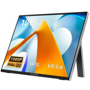 MyDual ���o�C�����j�^�[ 18.5�C���` vesa �y�� 1920*1080 ���o�C���f�B�X�v���C �|�[�^�u�����j�^�[ ������ �����IPS�t���p�l�� ���^ USB Type-C miniHDMI �X�}�[�g�t�H��/PS4/PS5/XBOX/Switch/PC/Mac�ȂǑ�