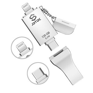 iPhone USB128GB3 in1 iPhone USB tbVhCu iPhonetHgXeBbN iPad pobNAbv iOS Android PC Lighting usb Memory ʐ^USB C, Android(OTG/Type-C) PC iPhone iPad iPod̗eʕs (128
