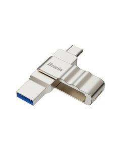 Biwin UD150 USB ������ Type-C/A 2in1 ��]�� 256GB USB 3.2 ���� �ő�Ǐo���x150MB/s ������ �y��&�ϋv�� USB-C/A�f���A���R�l�N�^