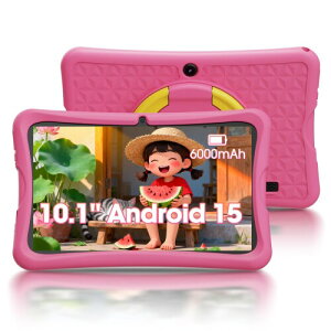 HCNCP 10.1�C���`HD�X�N���[���L�b�Y�^�u���b�g�AAndroid 15 �L�b�Y�X�y�[�X&YouTube Kids �Ή�&iKids�Ή��A4�R�A�v���Z�b�T�A6GB+32GB�A���O�C���X�g�[�����ꂽ����A�v���A�q���p �m��A�v���g��