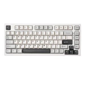 YUNZII YZ75 75% �z�b�g�X���b�v�Ή����C�����X�Q�[�~���O�L�[�{�[�h RGB�o�b�N���C�g BT5.0/2.4G/USB-C�ADye Sub PBT�L�[�L���b�v Linux/Win/Mac�p �Z�K�F�؎擾�iGateron G Pro ����,�z���C�g)