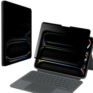 LOE(���G) M5�Ή� 360�x �}�O�l�b�g�� �`�����h�~�t�B���� iPad Pro 11�C���` (M4, 2024) �p �v���C�o�V�[�t�B���^�[ �ȒP���� �u���[���C�g�J�b�g �ی�t�B���� ���˖h�~ �㉺���E�̂������h�~