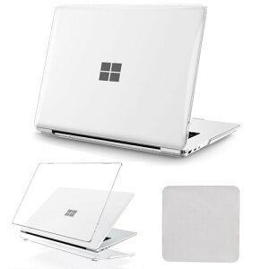 Seaqinhey MicroSoft Surface Laptop Go 3/2/1�i2023/2022/2020 �����j 12.4 �C���` �p �P�[�X �J�o�[ �T�[�t�F�X ���b�v�g�b�v Go Go2 Go3 �ی�P�[�X (���f���ԍ��F2013 1943) (�N���A)