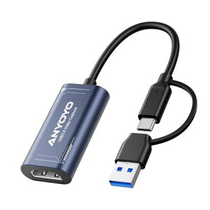 Lv`[{[hAAnyoyo 1080p 60fps Lv` 4K30 ̓rfI O[o[AXg[~OуQ[p USB 3.0 x HDMI rfI Lv` J[h PS5APS4ANintendo SwitchAWindo